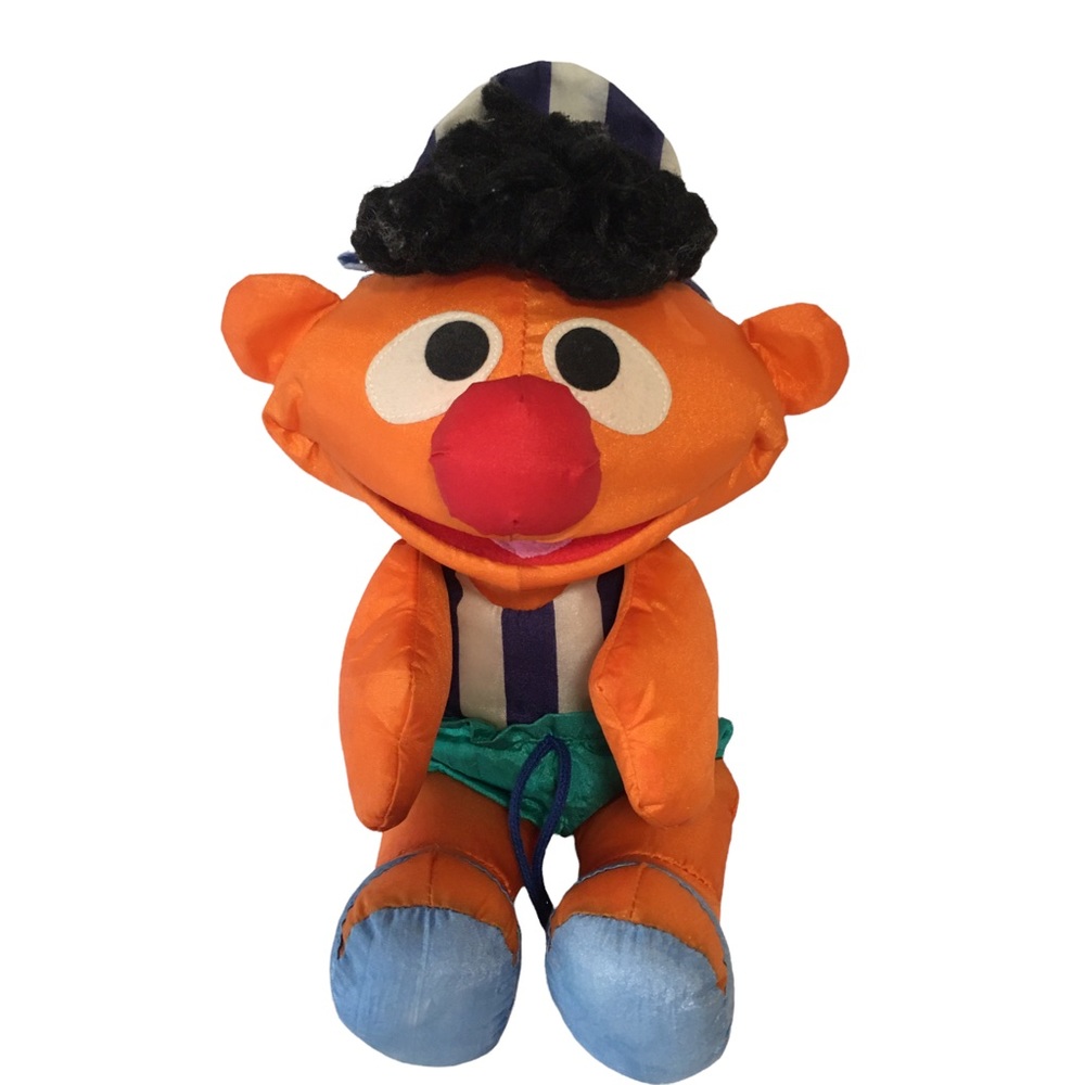 VTG 90’s  Sesame Street Ernie Jim Henson Co Tyco Baseball cap 13” tall